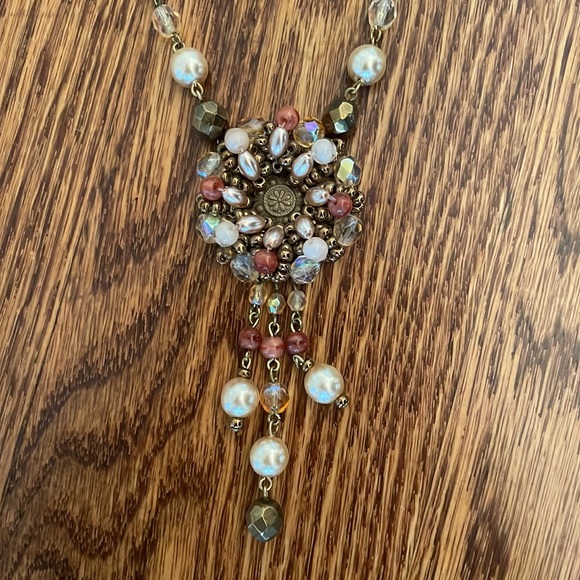 Beaded Statement Necklace Pendant - Picture 1 of 4